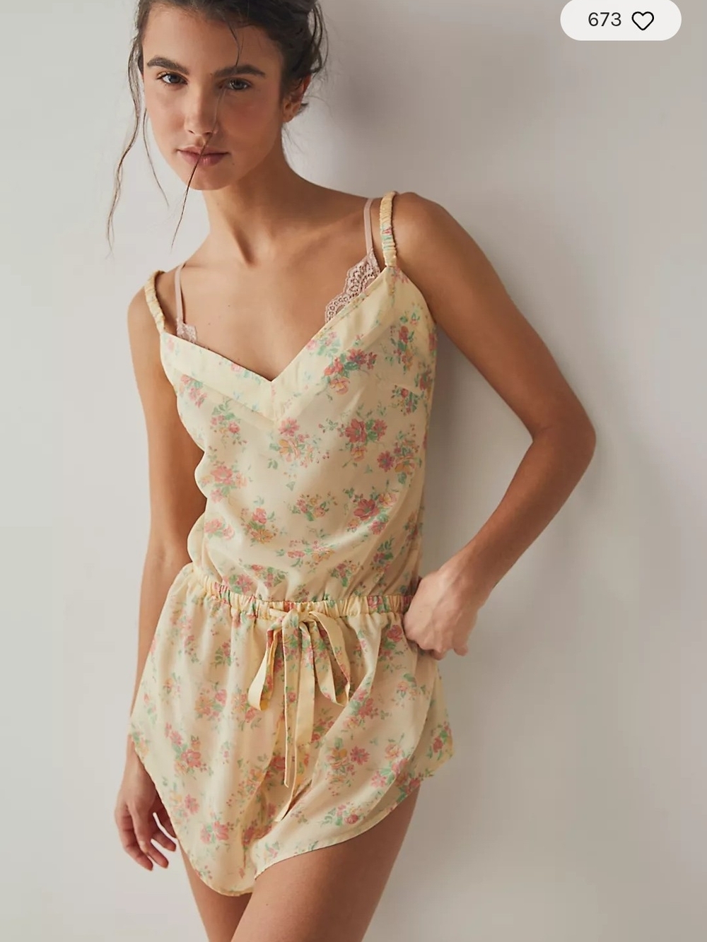 Kilo Brava Floral Yellow Intimate Romper